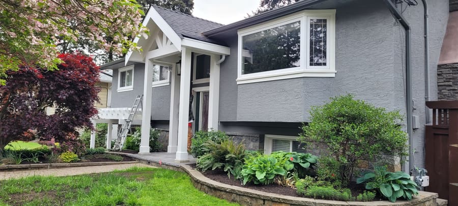 Custom timber-frame entrance